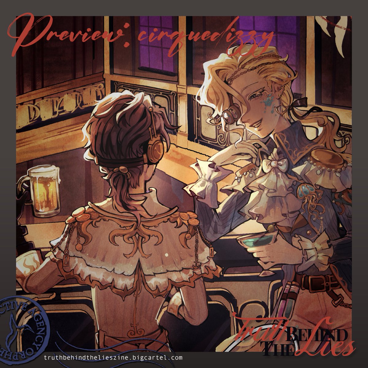 TandIZineIDV's tweet photo. Still deciding whether or not take the plunge on Truth Behind the Lies? Check out these previews for the stellar pieces within the zine! (1/9)

1- @acura_drw 2- @/aaravid &amp; @annsuzun 3- @triplecactus_ 4- @cirquedizzy https://t.co/P9GrHHrjUd
