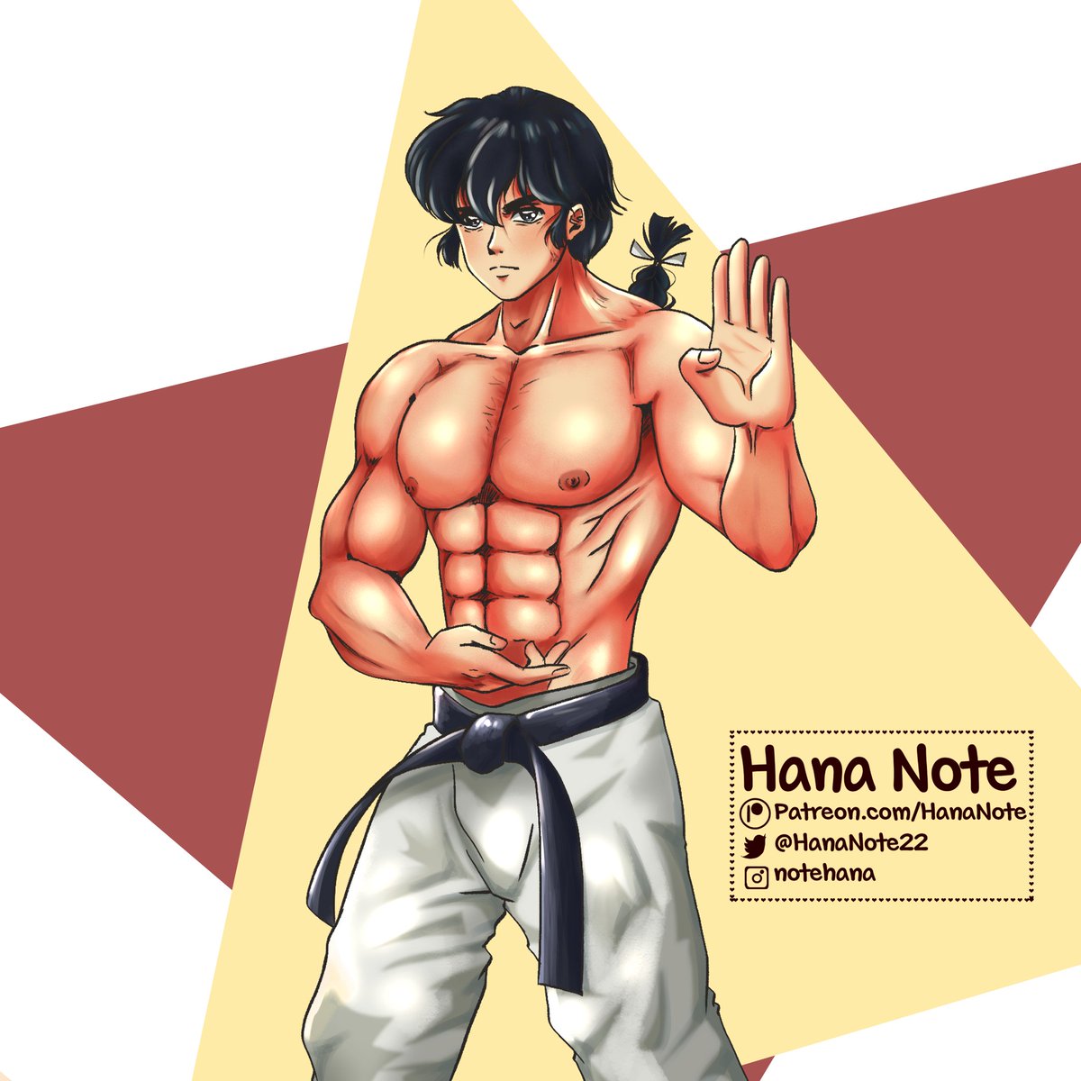 HanaNote22's tweet image. ¡Nueva ilustración! 
Ranma preparado para defender a su prometida 
#ranma #RanmaSaotome #HanaNote