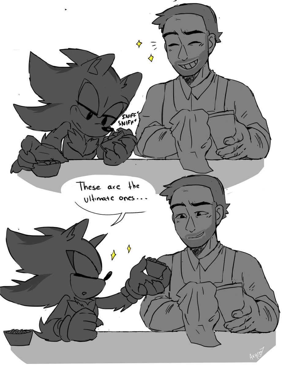 Akarpii1's tweet image. Stone and Shadow became friends.. 💟