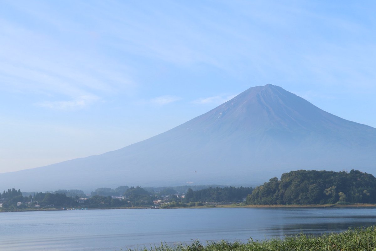 朝の富士山