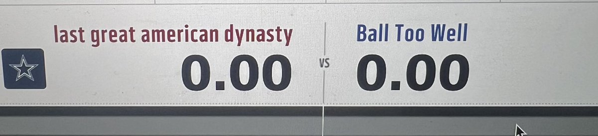 arinpaige's tweet photo. First week in Fantasy. Battle of the Taylors. 🏈✨ #FantasyFootball #taylornation #swifties https://t.co/RyozmsdCvT