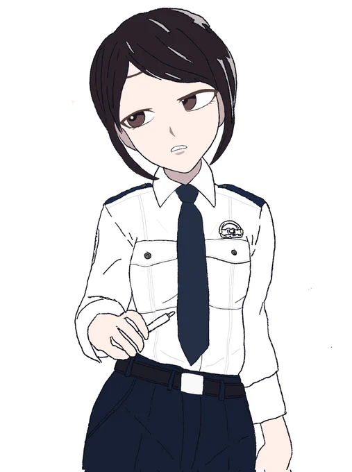 リョーコさんのおかげでちょっとだけ警察制服描くようになった