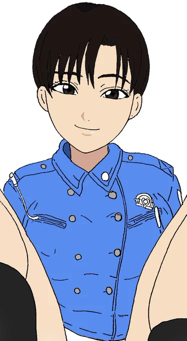 リョーコさんのおかげでちょっとだけ警察制服描くようになった