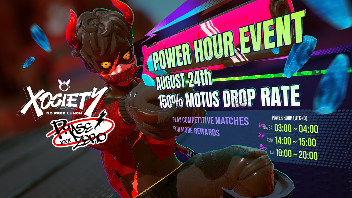 XOJPofficial's tweet photo. ⚡️ PHASE ZERO POWER HOURS 開催!
MOTUS生成が 150%ブースト!
👉 つまり、より多くのMOTUS → より多くの $XO 💰
🌍 POWER HOUR スケジュール
🇯🇵 日本:8月24日(日)23:00〜0:00 JST
🔥 DAY7、この1時間が勝負どころだ!
#XOCIETY #PhaseZero https://t.co/Ia7h39B3wU