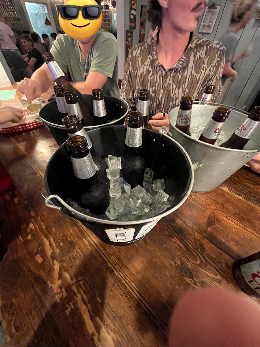 kylekershaw389's tweet photo. Sir a THIRD beer bucket just hit the tower https://t.co/dAWJeUcdHb