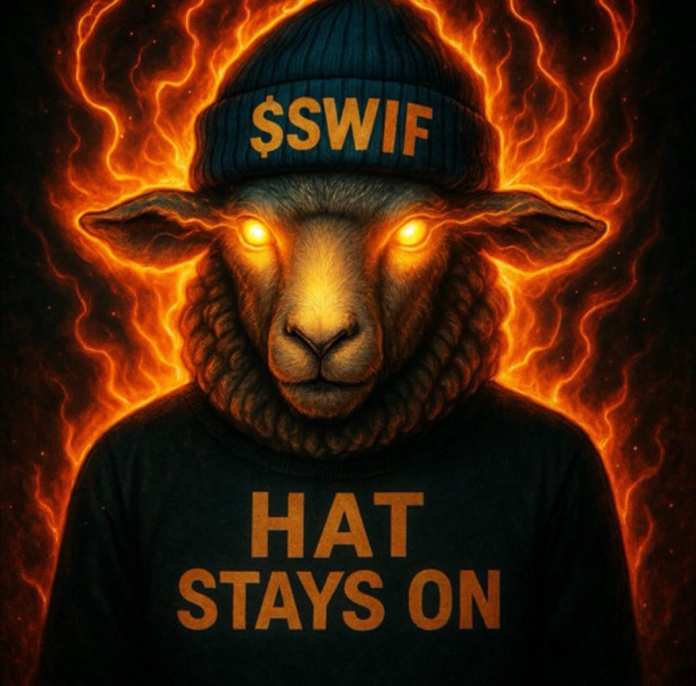 FUD is over. 

Next leg up Sheep wif hat should head to $20M - $50M mc. 

$SWIF HATS STAYS ON 🔥