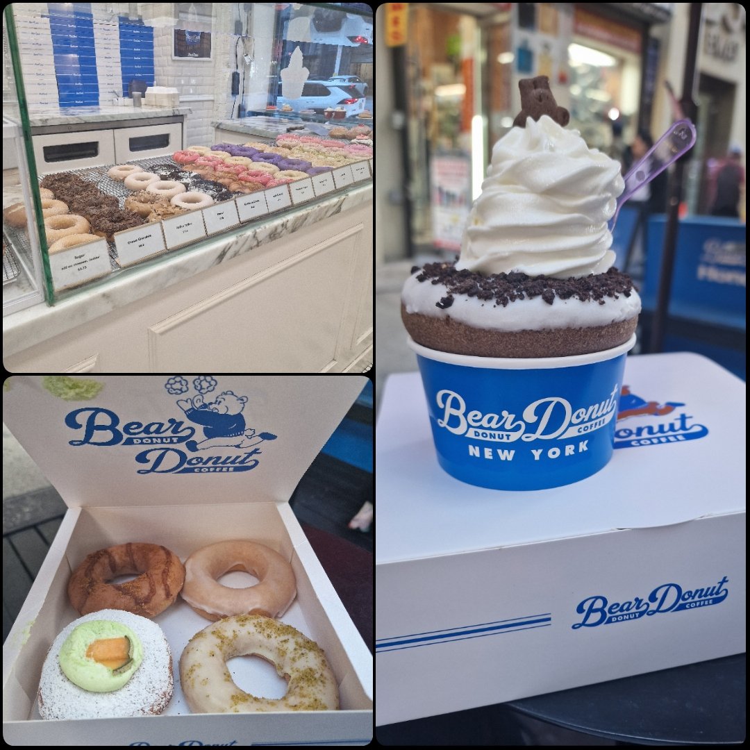 eeebhlin's tweet photo. @fuwamoco_en I went to the Bear Donut earlier today that some people mentioned in the comments, it was good! https://t.co/wO9cBs3g64