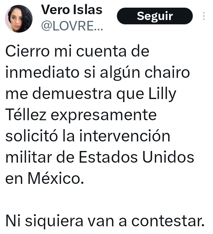 La pregunta  es?
Si <a href="/LOVREGA/">Vero Islas</a> cierra su cuenta...de qué va a tragar.