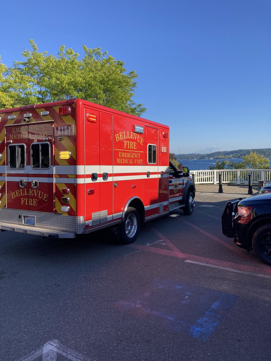 BvueFD's tweet image. Bellevue Fire, with assistance from @MedinaPoliceWA and lifeguards are on scene of a drowning off Medina Beach Park. While paddleboarding, a woman found an unresponsive male in the water about 50 yards off the shore. In a joint effort, we brought him to shore, but unfortunately…