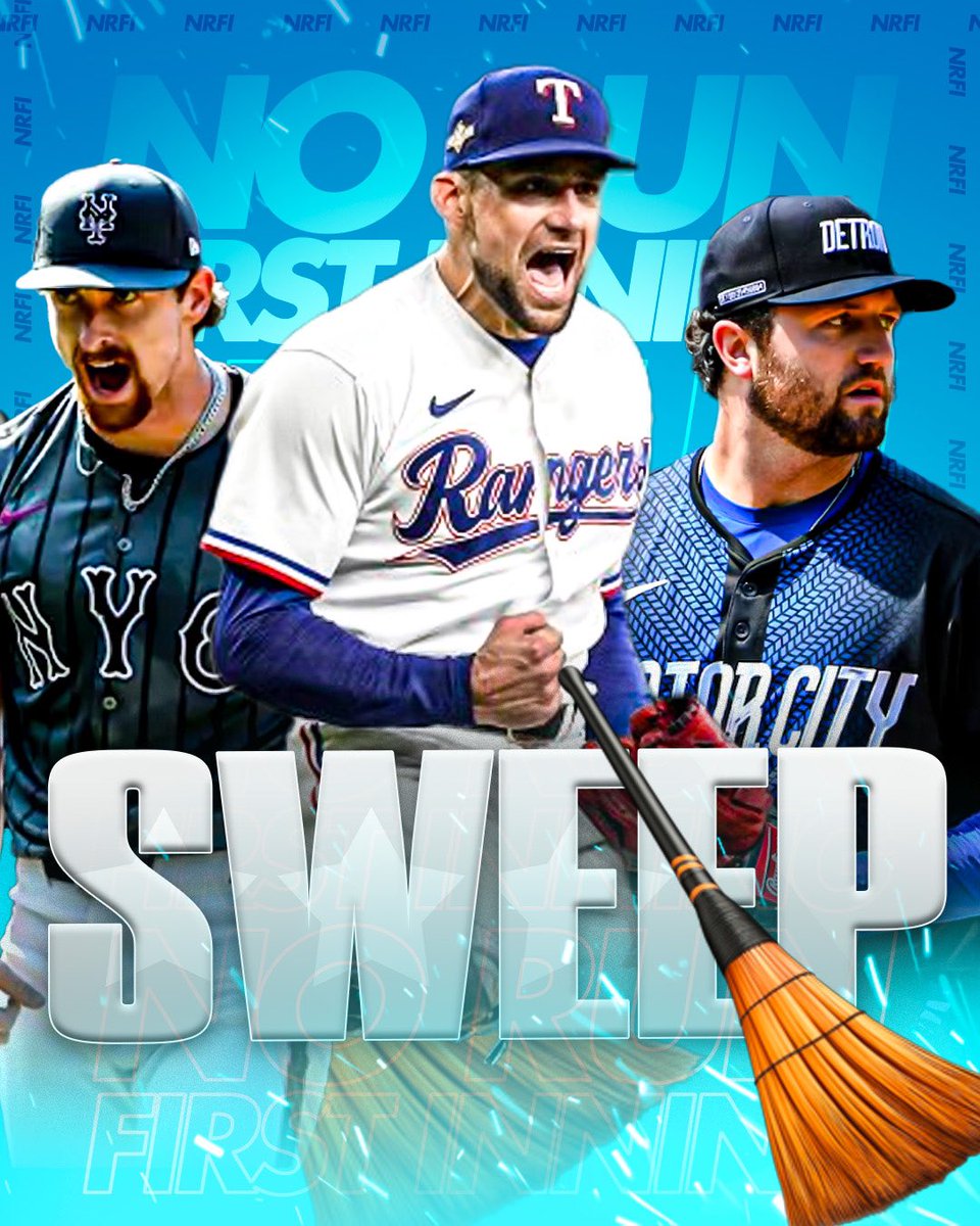NRFI Algorithm (@nrfialgorithm) on Twitter photo FREE PLAY PARLAY CASH, 3-0 SWEEPđź§ą
750 LIKES❤️’s + COMMENTS💬’s + REPOSTS🔀 below & I’ll post 3 tmo!!
The NRFI algorithm is HOT right now.🔥
Guardians vs Rangers NRFI Cashâś…đź’°
Mets vs Braves NRFI Cashâś…đź’°
Royals vs Tigers NRFI Cashâś…đź’°
8-1 last 9 free plays, two 3-0 sweeps âś…đź’° FREE PLAY PARLAY CASH, 3-0 SWEEPđź§ą
750 LIKES❤️’s + COMMENTS💬’s + REPOSTS🔀 below & I’ll post 3 tmo!!
The NRFI algorithm is HOT right now.🔥
Guardians vs Rangers NRFI Cashâś…đź’°
Mets vs Braves NRFI Cashâś…đź’°
Royals vs Tigers NRFI Cashâś…đź’°
8-1 last 9 free plays, two 3-0 sweeps âś…đź’°