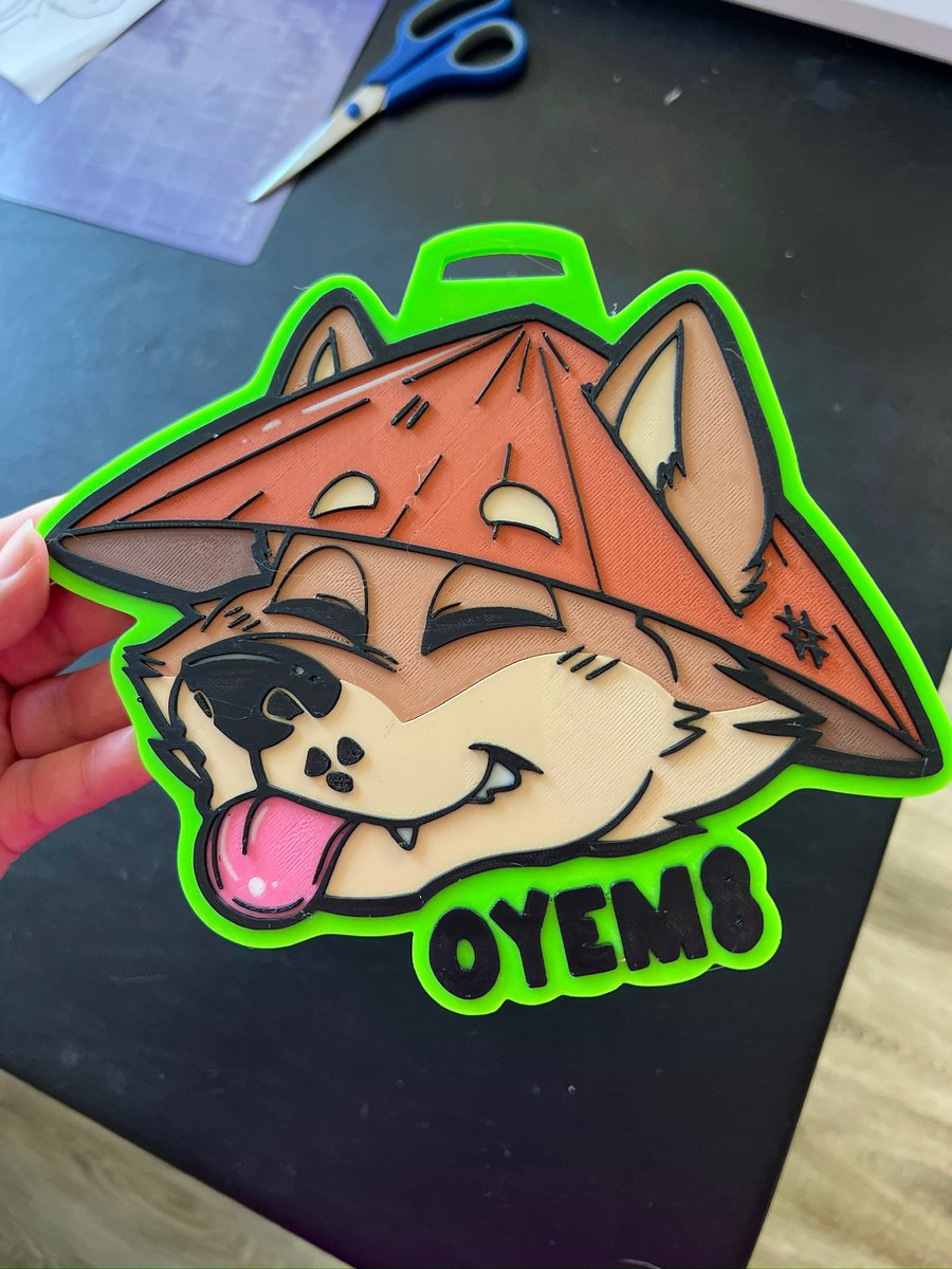 ScoutPawfoot's tweet photo. 🌈⭐️Please Share/ Retweet!⭐️🌈

I’m open for 3D printed badges! Only 125 + Shipping! 
I have a bunch of fun filaments, such as UV reactive, glow in the dark, and sparkle! 

Please DM if interested! I can arrange for Megaplex/Furry Migration/AFC pickup for a discount. https://t.co/Jgb4MNvMrG