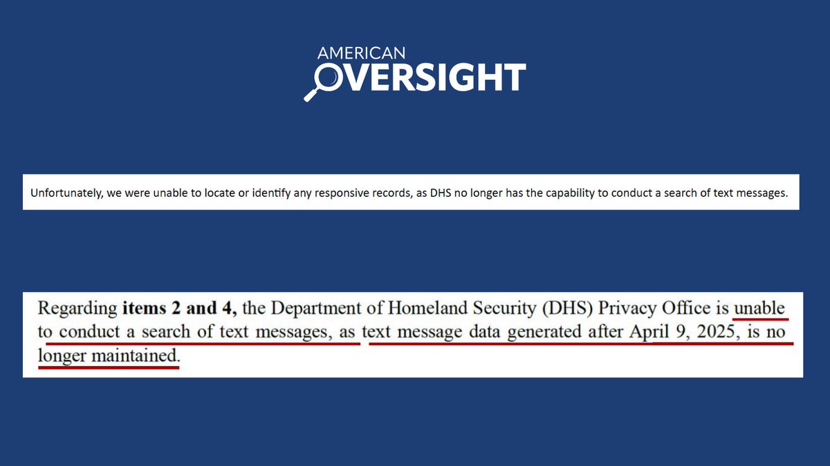 American Oversight tweet media