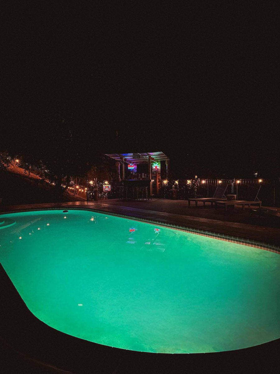 Late night swims.