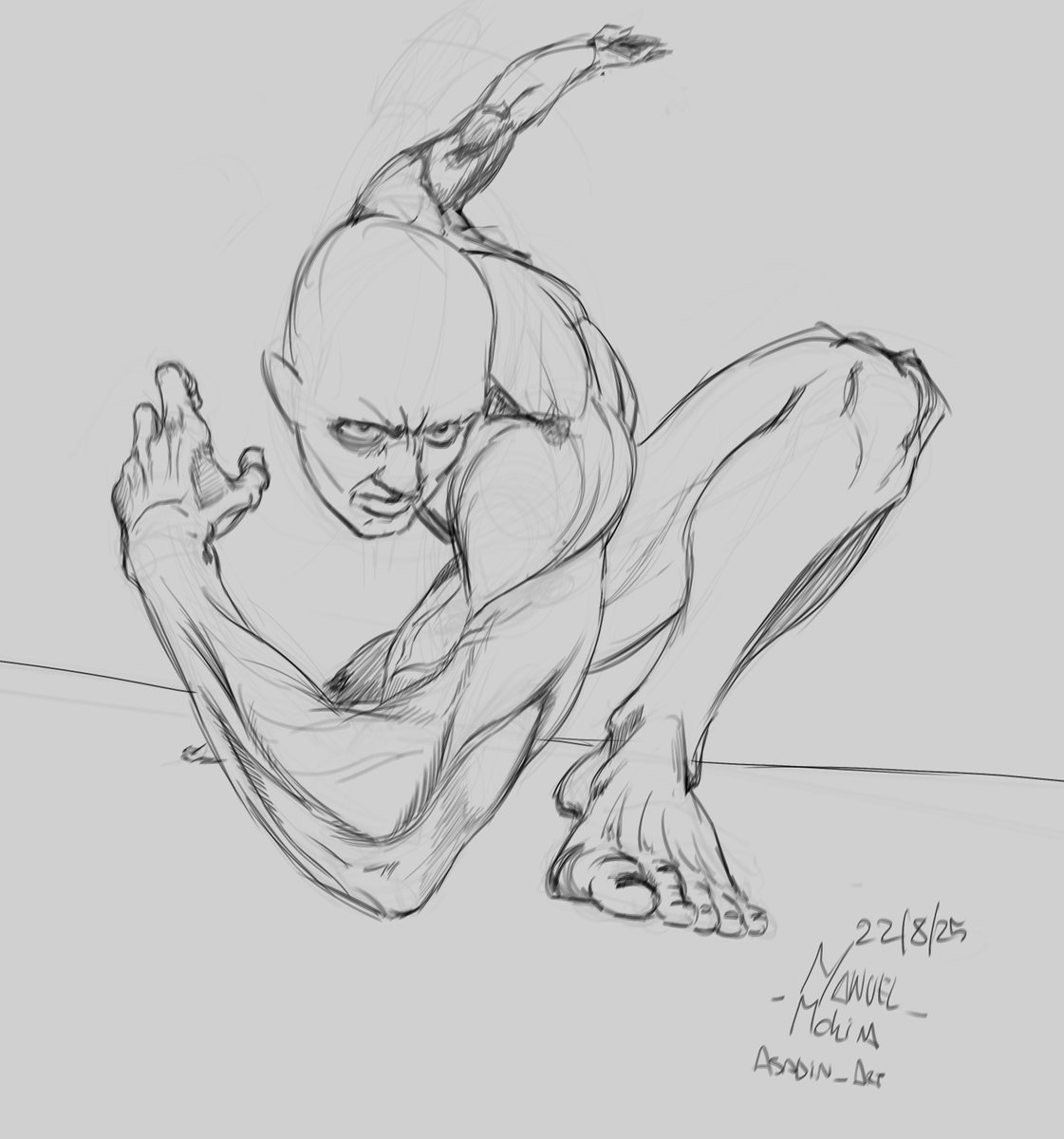 Asadin_art's tweet image. sketchsito de recien medio raro pero bueno un poco de memoria sin refes! #artmoots #SketchDraw