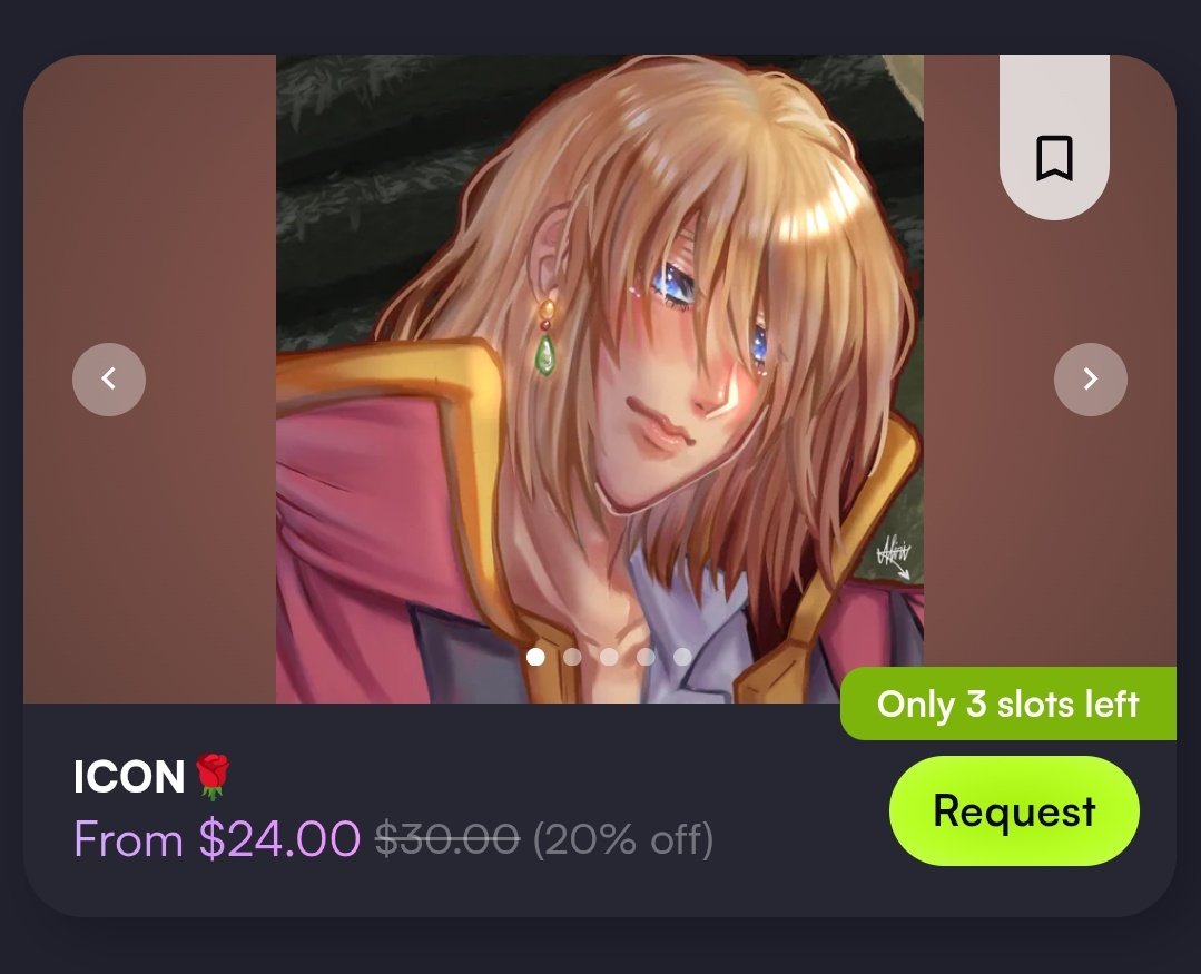 aliria__'s tweet photo. Thanks to @/Sabiniani_ who gifted me a code, I am happy to announce my VGen comms are officially open!

Only accepting icon comms for now BUT I'm giving y'all a discount for the inauguration :) link below/on bio
ONLY 3 SLOTS UNTIL 08/31!!

#VGen #VGenCode #commissionopen https://t.co/ZQaJtavyhQ