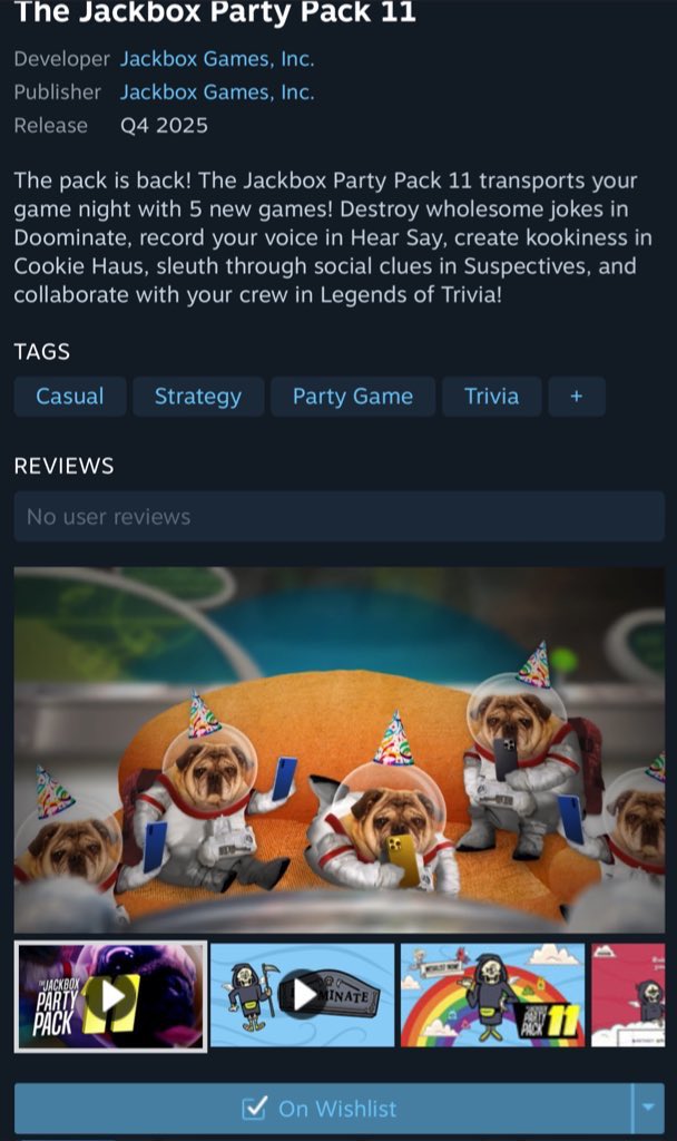SmilingDays2027's tweet photo. @jackboxgames #WishlistPP11 @jackboxgames https://t.co/fnZUSW2pc2