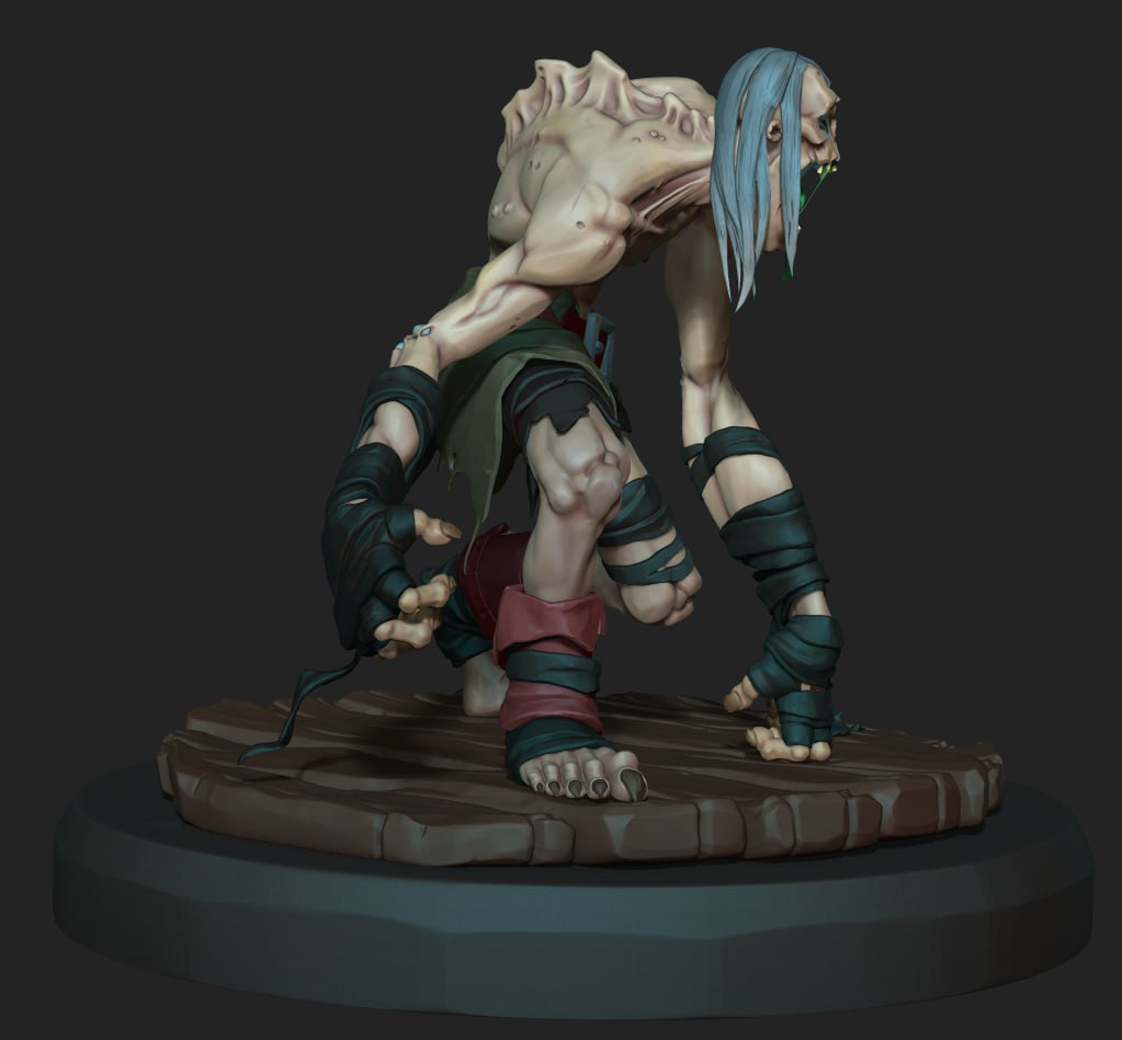 HelgaZhukova's tweet photo. Hello, everyone!
Trying to get in time with polypainting and sculpt detailing. Deadline is already there.
#JoeMADChallenge
#Ghoul https://t.co/BLMXgYwuD4