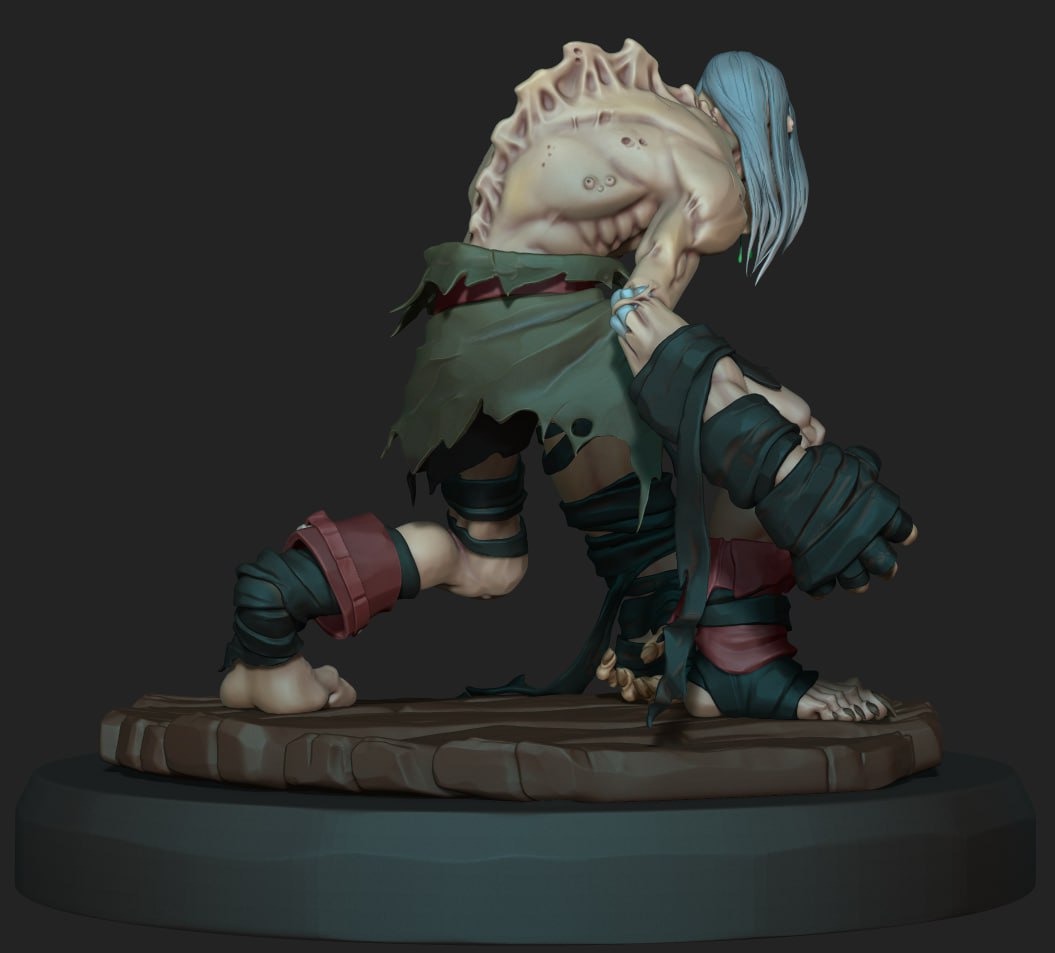 HelgaZhukova's tweet photo. Hello, everyone!
Trying to get in time with polypainting and sculpt detailing. Deadline is already there.
#JoeMADChallenge
#Ghoul https://t.co/BLMXgYwuD4