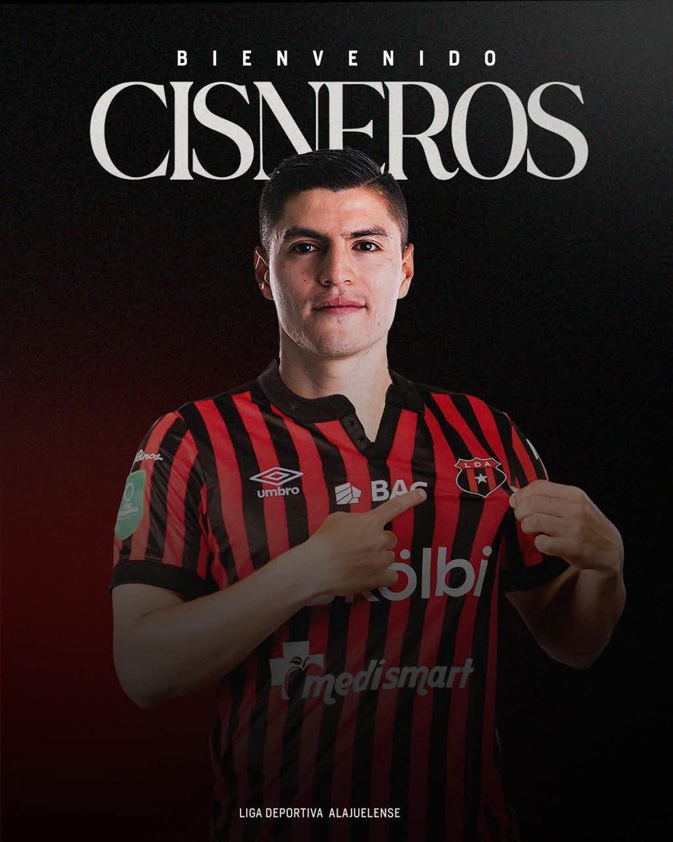 #OFICIAL
Ronaldo Cisneros es nuevo jugador de Alajuelense de Costa Rica 🇨🇷, llega procedente de Chivas, aunque su último club fue Querétaro, firma por 1 año.

'Roni' tendrá su segunda experiencia en el extranjero, ya que anteriormente militó en Atlanta United de la MLS.