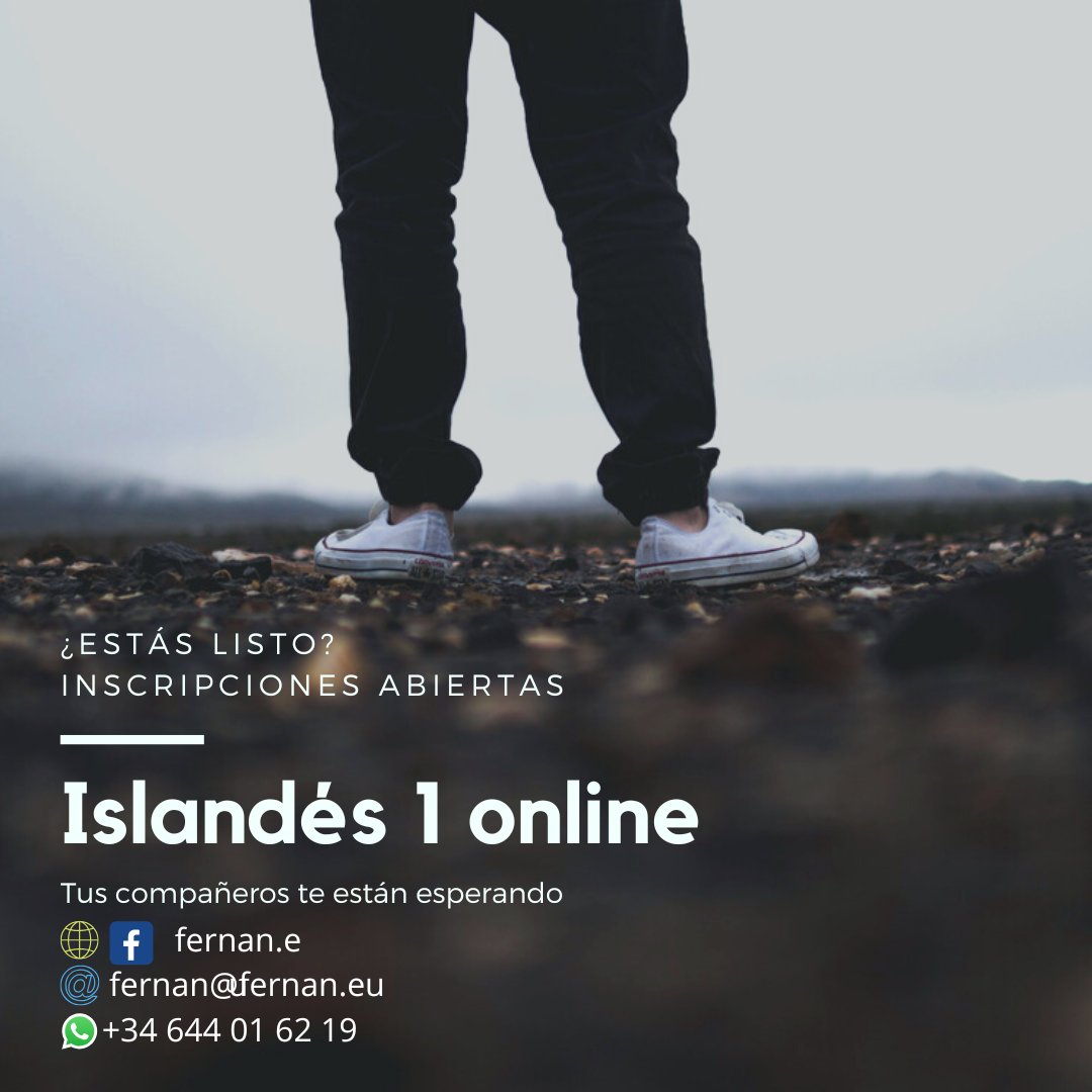FernanGlez's tweet photo. Vuelta al cole 🏫. Comienza Islandés 1 (desde cero) - https://t.co/gT0iA5aKSa. https://t.co/Y6eNpEEJj7