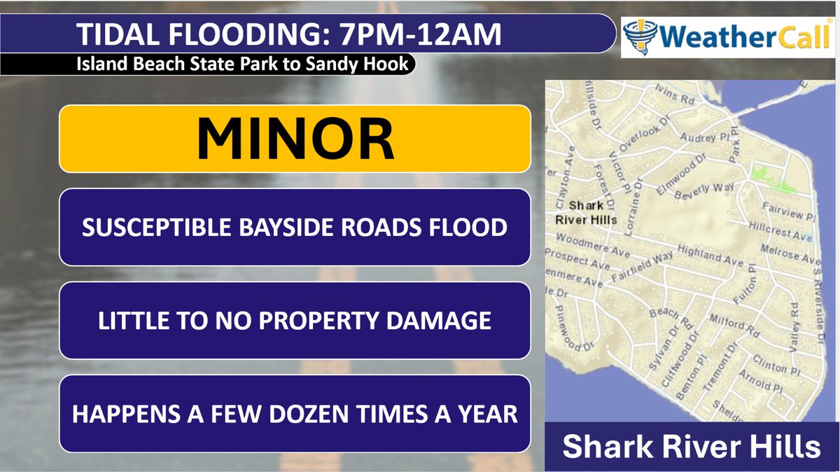 Do not forget about the coastal flooding this evening.

It's nice, it's clear but water will pile up. Thankfully, this will be LOWER than last night but MORE people are at the shore.

Stay safe! Get instant weather calls, from me, for your area. ngorder.wxriskalerts.com/db_app2.php?st…