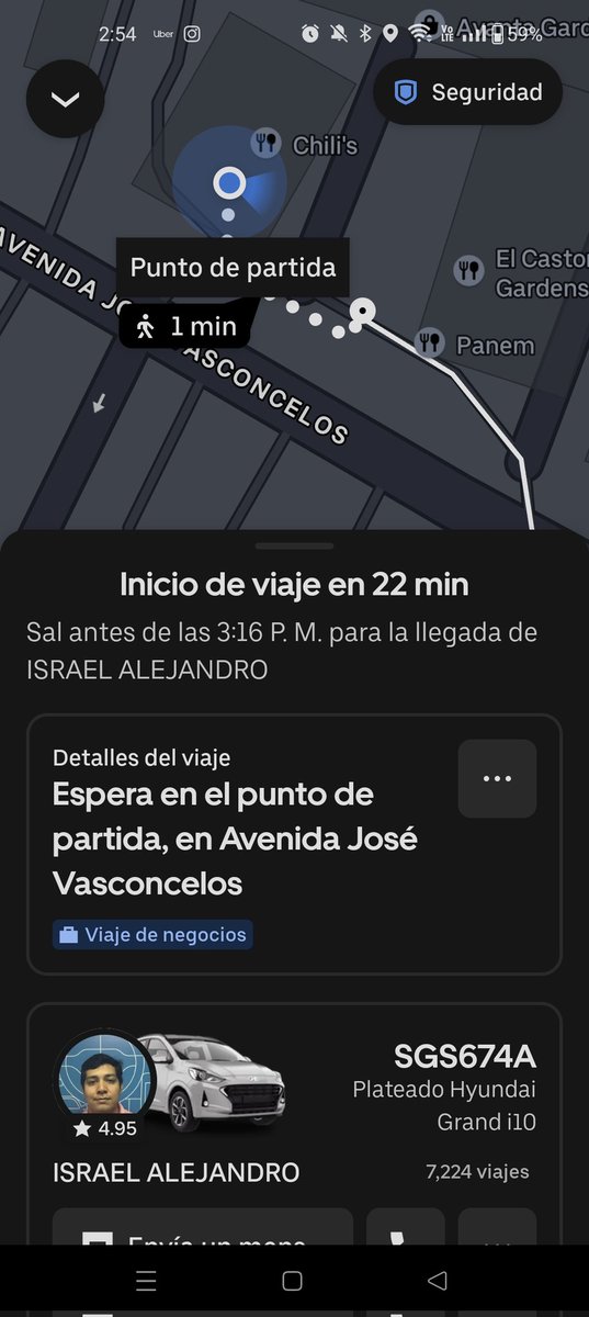 Asegzz's tweet photo. @Uber_MEX Dice 5 minutos y resulta que son 22 https://t.co/ZUDI1MTpIU