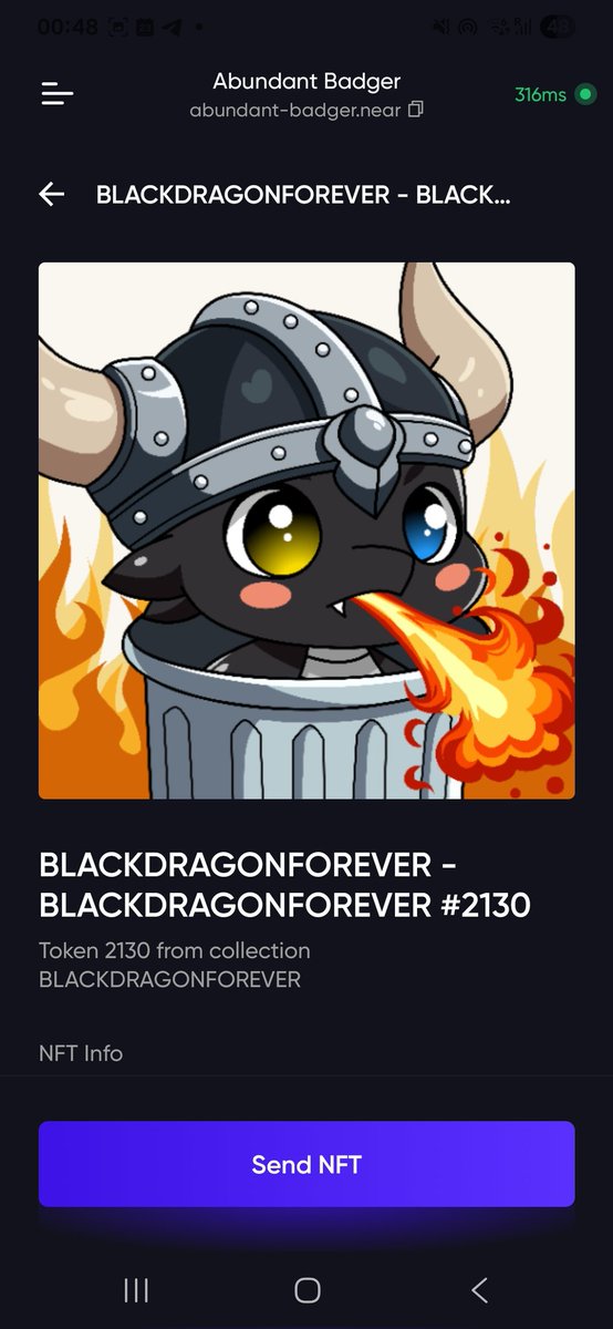 the_abundant_fellow (@abundant_kai) on Twitter photo Sending this awesome <a href="/dragonisnear/">Black Dragon | Ecosystem (🐉,⋈)</a> NFT to a lucky someone.
Just drop your <a href="/MeteorWallet/">Meteor Wallet</a> adress in the comments, and I'll randomly choose someone to send it to.
Spreading the love of <a href="/NEARProtocol/">NEAR Protocol</a>. Sending this awesome <a href="/dragonisnear/">Black Dragon | Ecosystem (🐉,⋈)</a> NFT to a lucky someone.
Just drop your <a href="/MeteorWallet/">Meteor Wallet</a> adress in the comments, and I'll randomly choose someone to send it to.
Spreading the love of <a href="/NEARProtocol/">NEAR Protocol</a>.