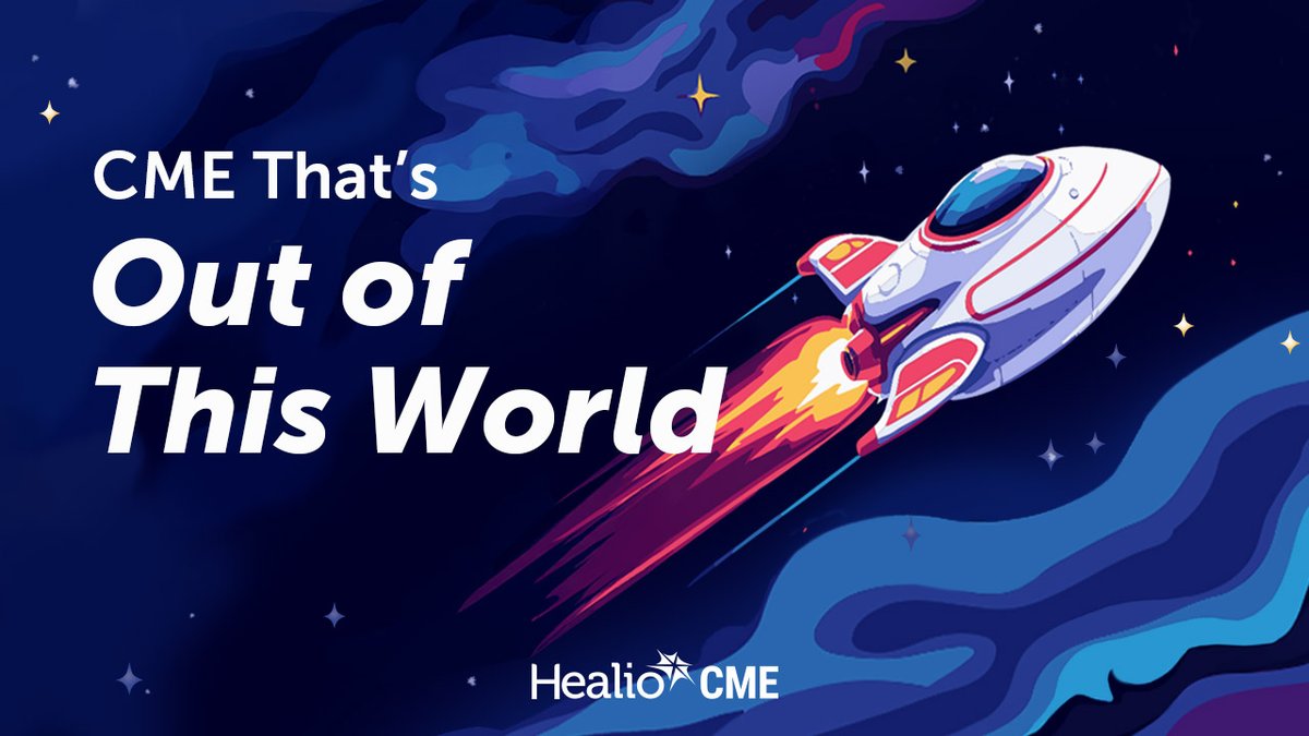 Travel through a universe of CME and land on topics that matter the most to you ⭐💫

Start Earning Your Credits: bit.ly/45x8PYQ
#HealioCME #FreeCME #MedicalEducation