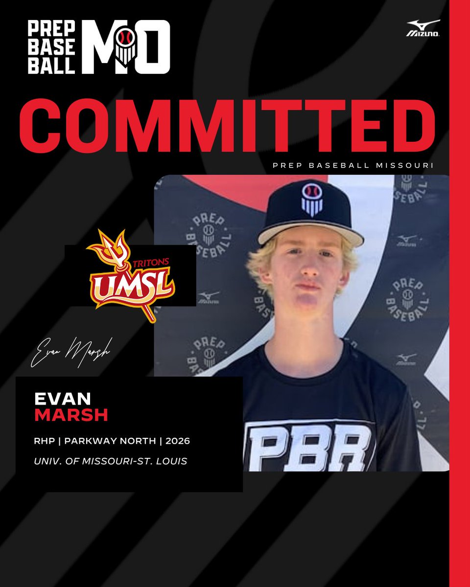 RHP Evan Marsh (Parkway North, 2026) commits to the University of Missouri-St. Louis

👤: loom.ly/9UzifqU
<a href="/Evan_Marsh16/">Evan Marsh</a> // <a href="/UMSLBSB/">UMSL Baseball</a>