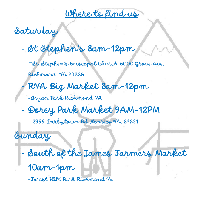wanderingcfarm's tweet photo. Come out and see us!

#soj #rvabigmarket #ststephens #doreyparkfarmersmarket https://t.co/LIGbLznz6H