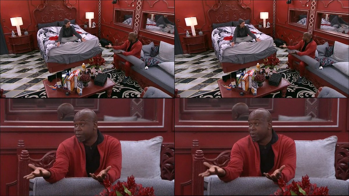 BigBroMeme's tweet photo. Looks like Will clocked in for his weekly gaming to steer Vince away from putting Rachel otb - Vince pleads w/ Will to not tell Rachel what he was thinking - This talk w/ Will was CRUCIAL for Rachel #BB27 https://t.co/DDVSQmEmVG