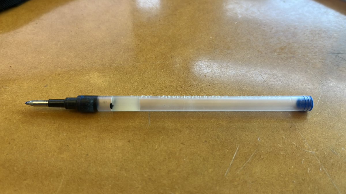 NipperNopper's tweet photo. I achieved a personal best today, I completely emptied a Pilot G2! https://t.co/ylgws6yTpJ