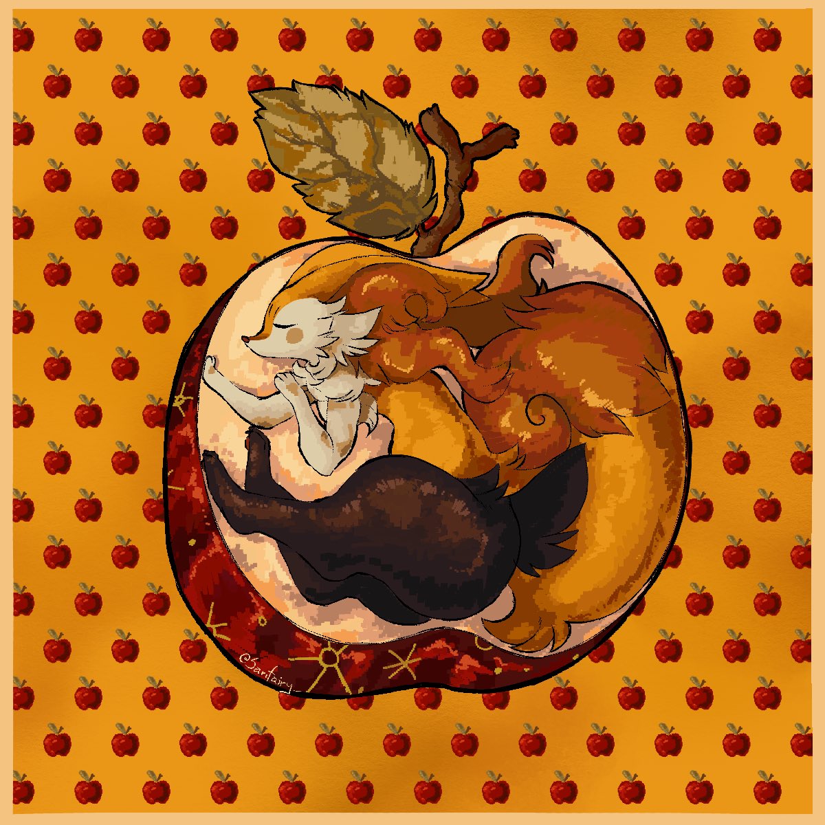✨🍂Autumn is about🍁🍊(Apple Braixen almost done germinating)