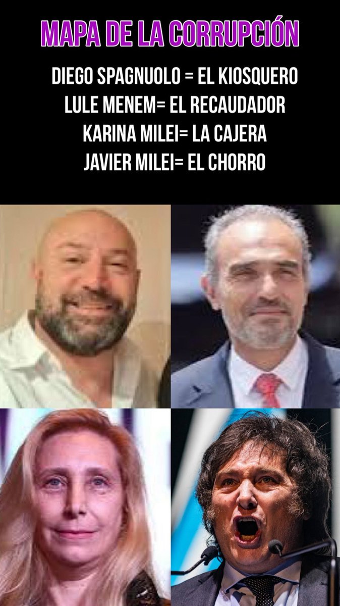 raquelmuro1981's tweet photo. #MileiEstafador Esto votaste liberto pelot.tudo . https://t.co/Xa4FhQFLCI