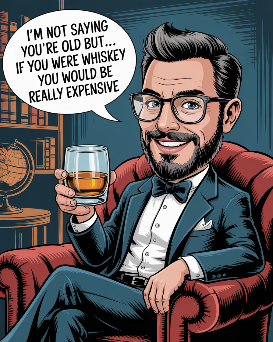 I'm not saying you're old but... if you were whiskey you would be really expensive.