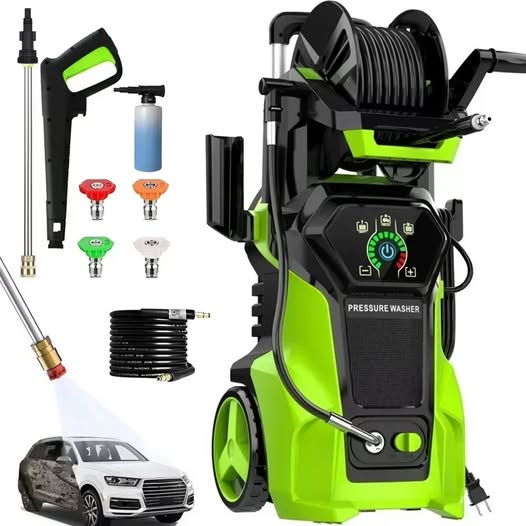 livingspacesdp's tweet photo. 🫧💦💨4800 PSI Electric Pressure Washer. Built for performance and durability, it easily removes dirt, grime, mold, and stains from driveways, decks, vehicles, siding, and more. #PatioCleaning #GardenTools #PressureWashPower #ProfessionalCleaningResults 
https://t.co/b6Hde6GpKM https://t.co/dU4vab6NLi