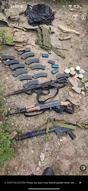 DiarioLaGaceta's tweet photo. #NuevoLeón I Elementos de la Fuerza Civil abatieron a 12 sujetos en el municipio de #DrCoss, en #NuevoLeón, tras responder a un ataque. Luego del enfrentamiento, los policías decomisaron 11 armas largas, equipo táctico además de cargadores y cartuchos. https://t.co/e8XEafcMtH