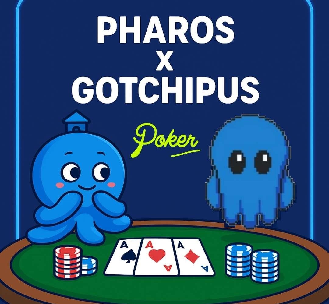 Sasi Gnoma Anoma (🧙♂️,🧙♂️) (✸,✸) (Ø,G) (@sasidhar6677) on Twitter photo 🚨 PHAROS x GOTCHIPUS Poker Tournament 🚨
🃏 We’re teaming up with <a href="/pharos_network/">Pharos | Testnet Live</a> for an epic night of poker!
Bring your A-game and compete for cash + whitelist rewards.
🗓️ When : Saturday, August 23, 2025 9:30PM IST
🏆 Rewards:
🥇 1st: 5 $USDT + Whitelist
🥈 2nd: 3 $USDT + 🚨 PHAROS x GOTCHIPUS Poker Tournament 🚨
🃏 We’re teaming up with <a href="/pharos_network/">Pharos | Testnet Live</a> for an epic night of poker!
Bring your A-game and compete for cash + whitelist rewards.
🗓️ When : Saturday, August 23, 2025 9:30PM IST
🏆 Rewards:
🥇 1st: 5 $USDT + Whitelist
🥈 2nd: 3 $USDT +