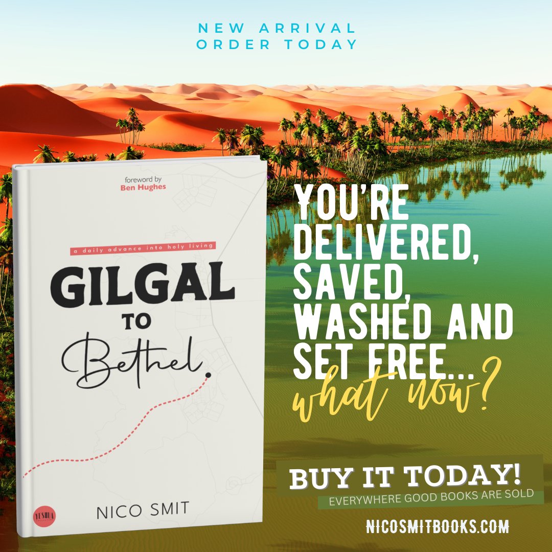 My new book is out! Gilgal to Bethel (a daily advance into holy living) get it today on Amazon, nicosmitbooks.com or anywhere else good books are sold.

PLEASE LIKE AND SHARE!
