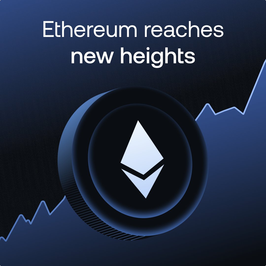 Ethereum prefers uncharted territory. New ATH for $ETH.