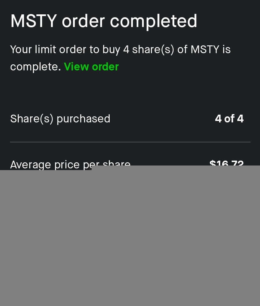 I picked some more #MSTY and #CONY yesterday, I look like a genius today.