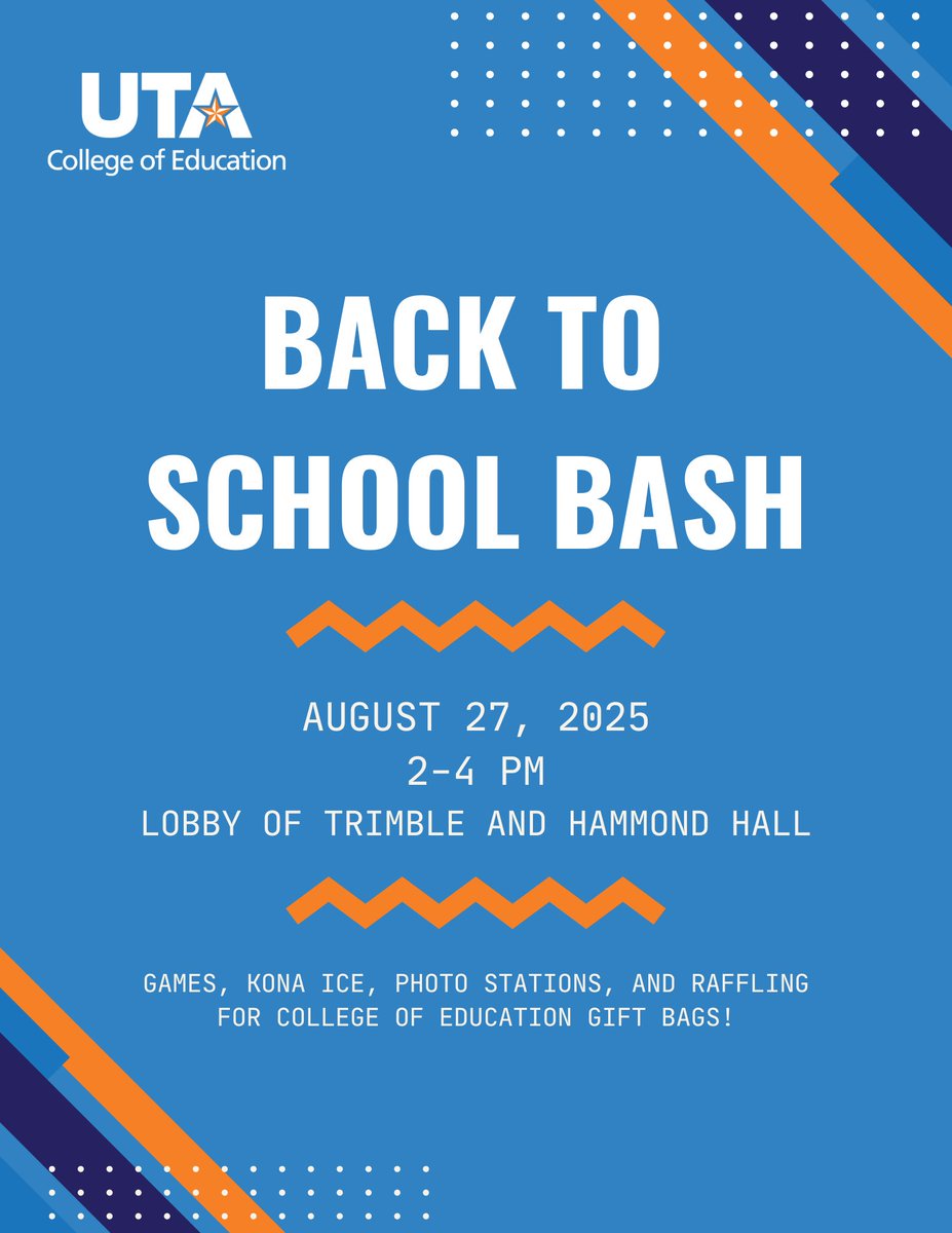 Can't wait to see y'all there!!!!! #BackToSchool #COEDProud #UTA #MavUp 🥳