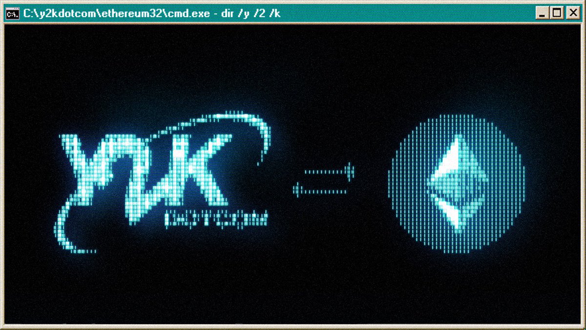 ETH plays are about to go nuts. 

#Y2K is now an ETH play. 

Great timing.