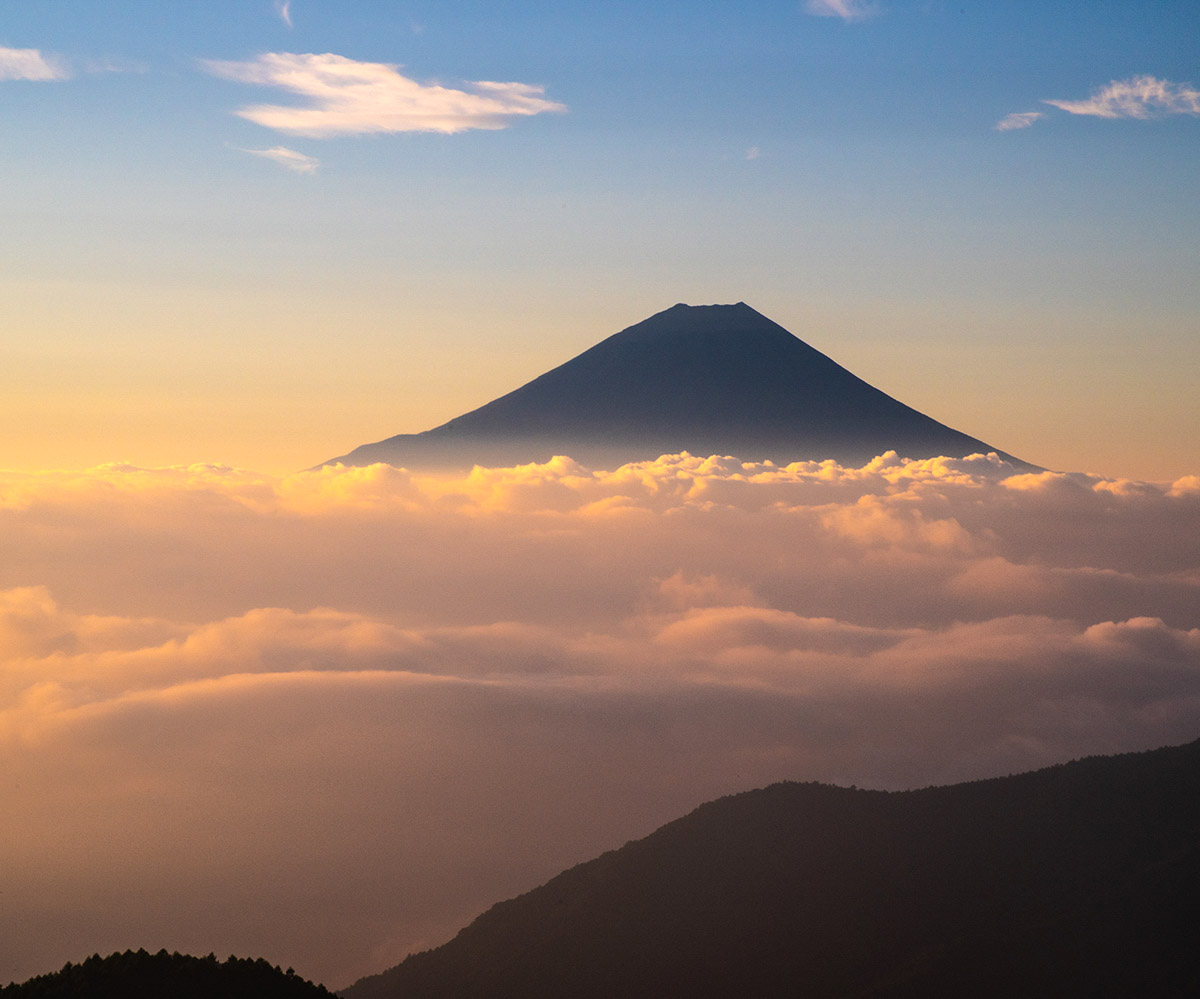 hina21no3's tweet photo. 雲海に聳える

櫛形山で先日撮影
#富士山　#雲海　#朝日 https://t.co/FZFnSa617Y