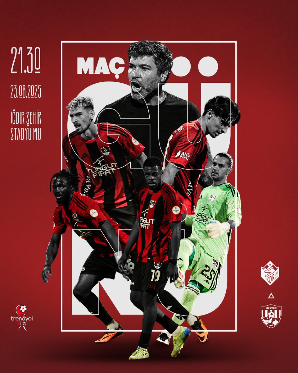 📢 Maç Günü / Roja Maçê
🏆 TFF Trendyol 1. Lig / 3. Hafta 
🆚 Iğdır FK 
🏟️ Iğdır Şehir Stadyumu
⏰ 21.30
🗓️ 23.08.2025/İro
📺 beİN Sports Max 1, tabii spor 6 

#SaldırVanspor  

♥️🖤

<a href="/vansporfk/">Vansporfk</a>