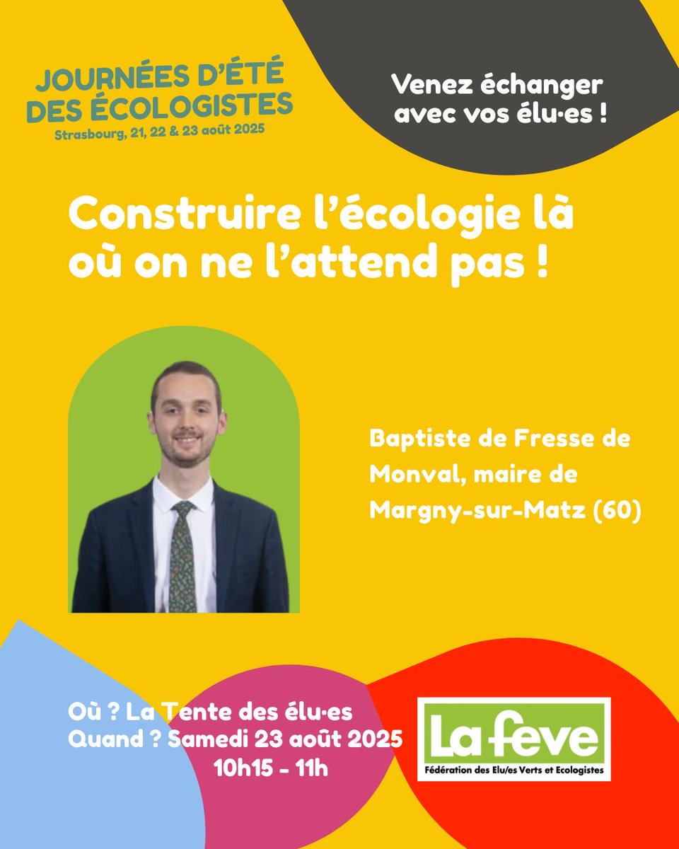 À demain aux ⁦<a href="/Journeesdete/">Journées d'été des écologistes</a>⁩