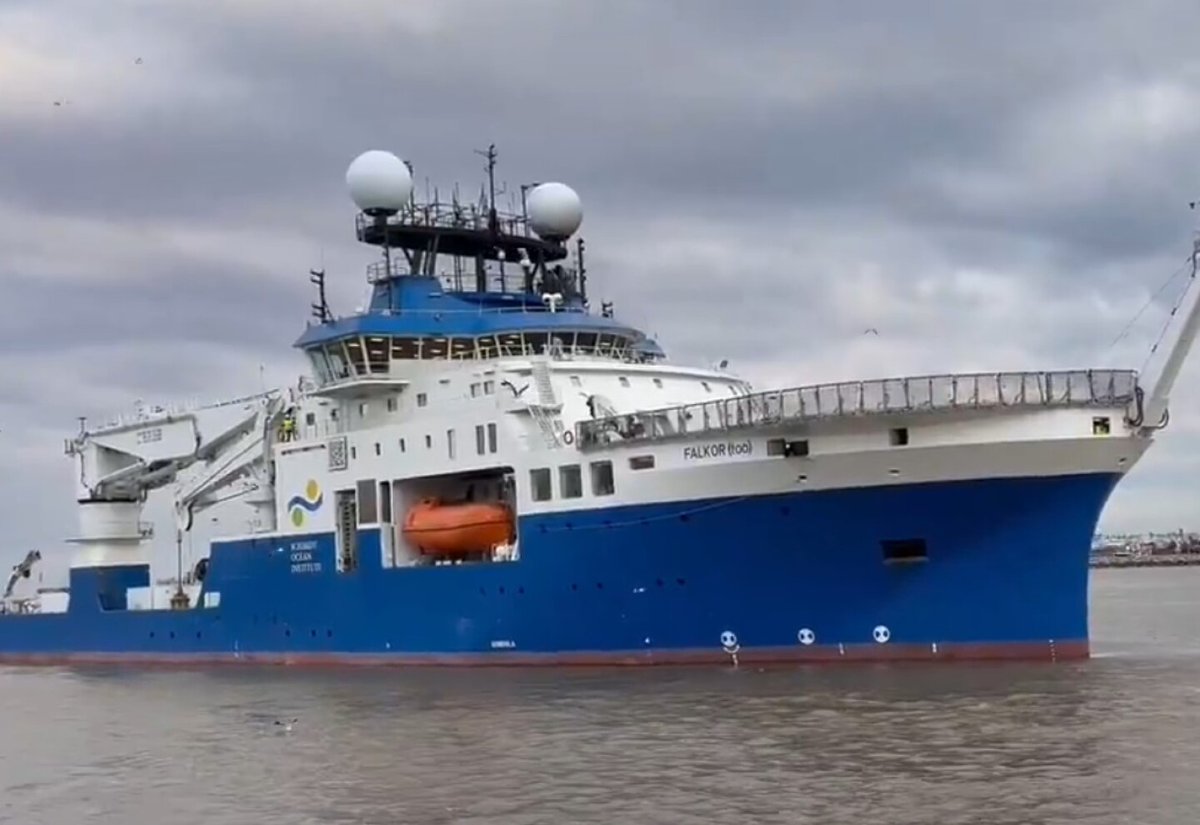 🚢Hoy zarpó la Expedición #UruguaySUB200, un hito para la ciencia nacional 

Con la partida del buque B/I Falkor (Too) desde Montevideo, comienza una misión histórica para explorar las profundidades de nuestro océano, un territorio lleno de misterios. (1/3)