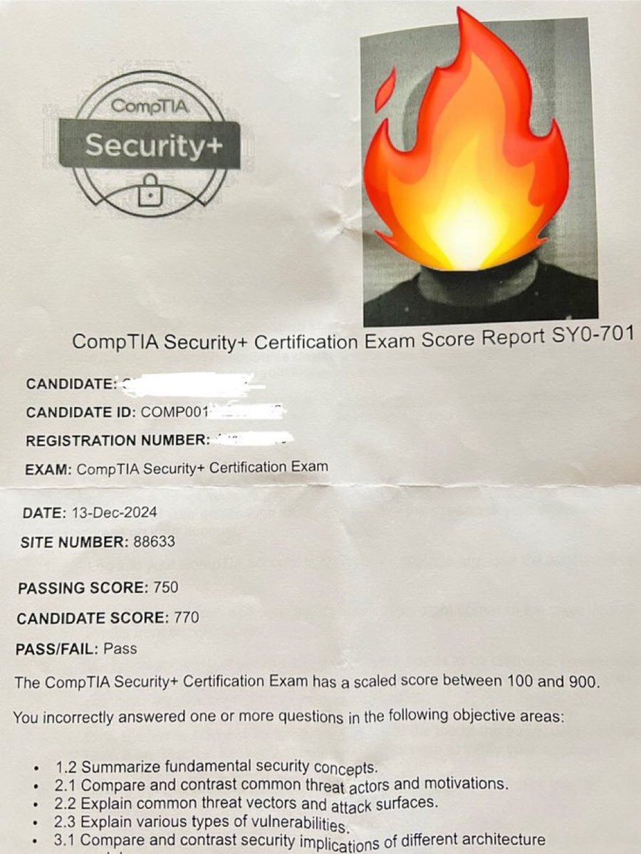 Cartiea_'s tweet photo. Securtity+ - earned Dec 2024
Network+ - earned April 2025
Az-900 - earned July 2025
Spunk Core - earned today

S/O to @SymoneBeez  for the inspiration to jump into Cybersecurity

S/O to @BowTiedCyber laying out the roadmap for success

Home labs next then Apply, Apply, Apply! https://t.co/rcieCzONfk