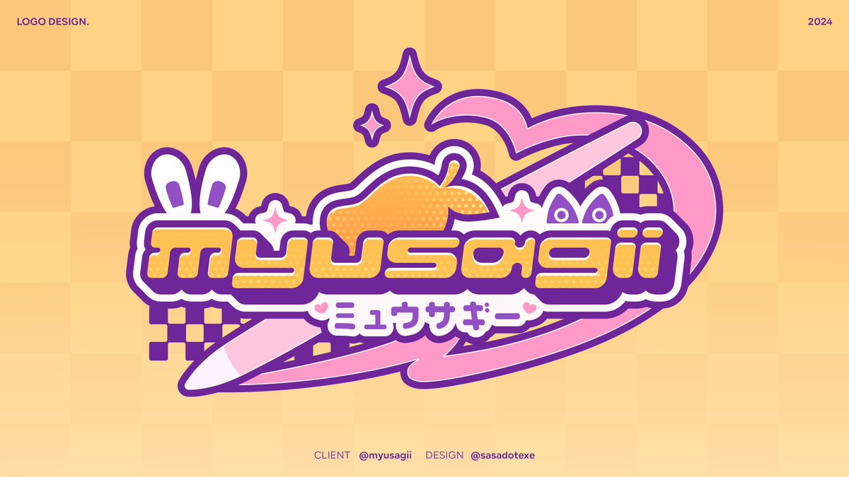 【 LOGO DESIGN 】

→ for <a href="/myusagii/">Myusagii | ミュウサギー 🥭</a> 🥭 ♡ Thank you for the opportunity!

#VtuberLogo #VGenComm