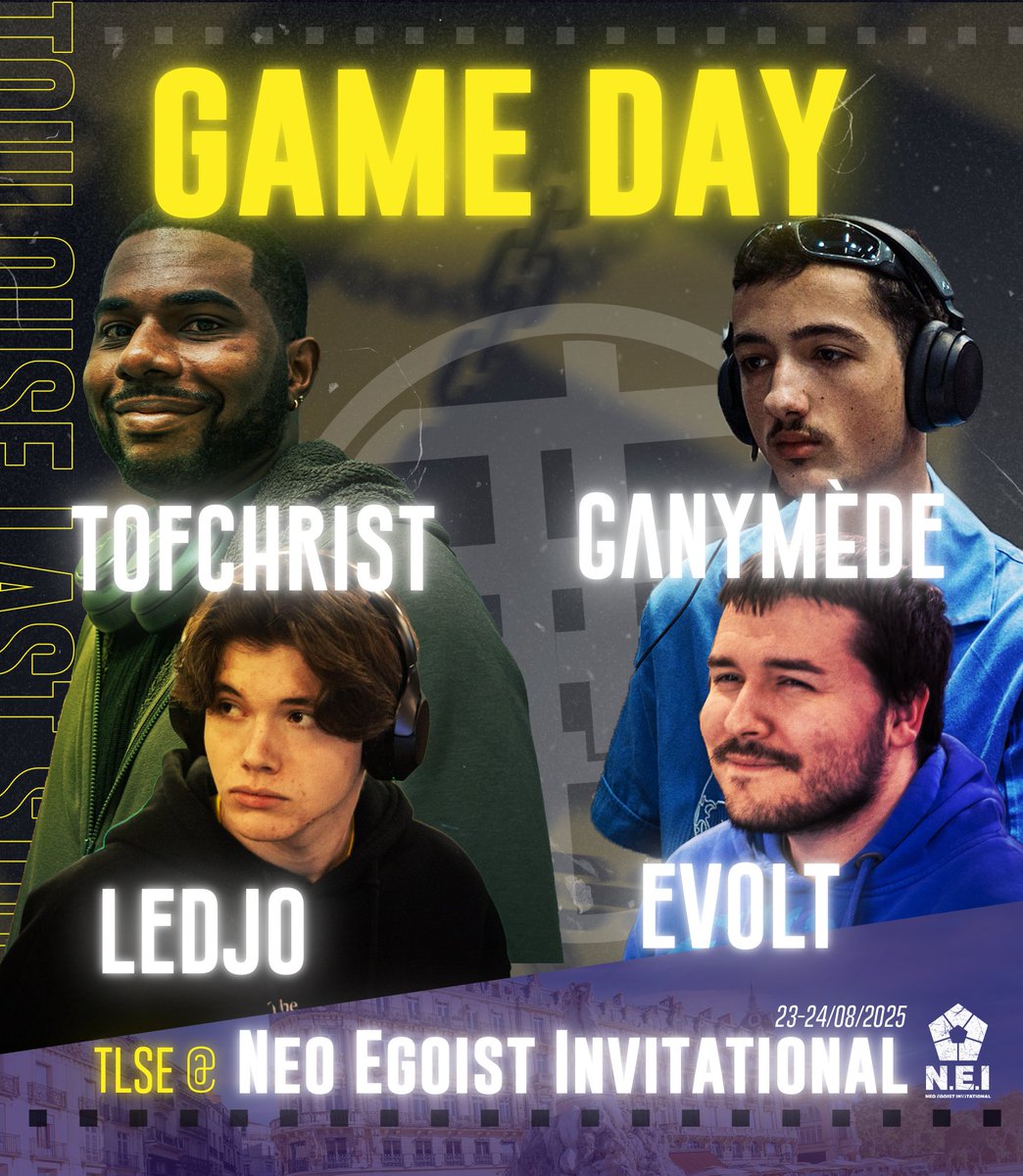 Toulouse Last Stock (@tls_laststock) on Twitter photo C'est le jour des pools pour nos joueurs au Neo Egoist Invitational de <a href="/SmashALez/">Smash À Lez ⚽️ #NEI</a> !
Retrouvez-les dans leurs pools respectives ⬇️
12h30 : Pool B ➡️ <a href="/Evolt12312/">TLSE | Evolt</a>
15h : Pool C ➡️ <a href="/Tofchrist_SSBU/">TLS | OX l Tofchrist</a>
17h30 : Pool D ➡️ <a href="/LeDjo__/">TLSE | LeDjo</a> & <a href="/Ganymede_7/">TLSE | Ganymède ⭐💫</a>
Bon courage à tous les 4 ! 👏 C'est le jour des pools pour nos joueurs au Neo Egoist Invitational de <a href="/SmashALez/">Smash À Lez ⚽️ #NEI</a> !
Retrouvez-les dans leurs pools respectives ⬇️
12h30 : Pool B ➡️ <a href="/Evolt12312/">TLSE | Evolt</a>
15h : Pool C ➡️ <a href="/Tofchrist_SSBU/">TLS | OX l Tofchrist</a>
17h30 : Pool D ➡️ <a href="/LeDjo__/">TLSE | LeDjo</a> & <a href="/Ganymede_7/">TLSE | Ganymède ⭐💫</a>
Bon courage à tous les 4 ! 👏